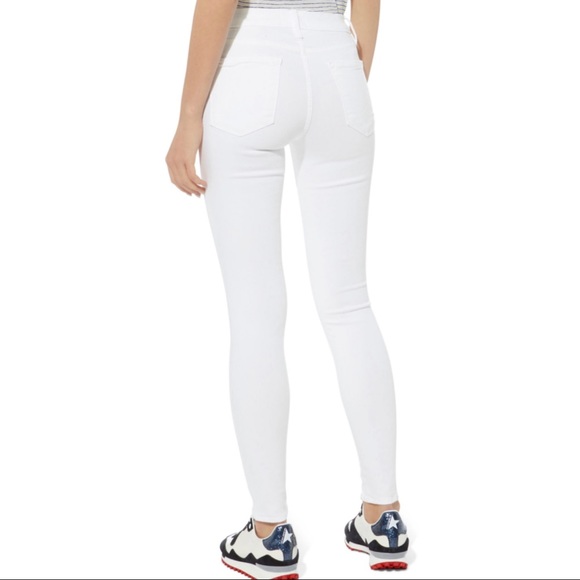 NEW FRAME WHITE HIGH RISE SKINNY JEANS - Picture 6 of 10
